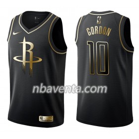 Camiseta Hombre Houston Rockets Eric Gordon 10 Nike Negro Golden Edition Swingman